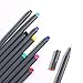Fineliner Color Pen Set 0.38mm Fiber Nibs Colored Fine Line Point Assorted Colors, Pack of 10