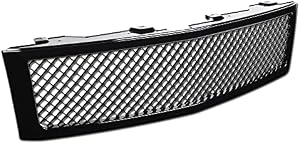 Black Mesh Front Hood Bumper Grill Grille ABS For 07-13 Chevy Silverado 1500