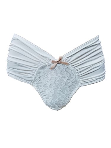 Rhonda Shear Bon Bon Lace Fancy Panty Style 54019 1X White #TOP21