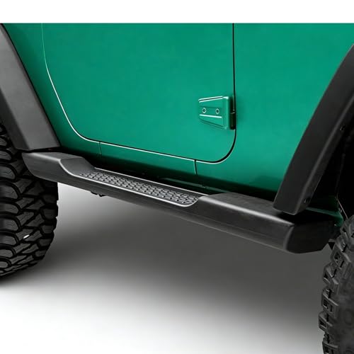 Estribos para Wrangler JK 2 puertas 2007-2017 negro mate miniatura 2