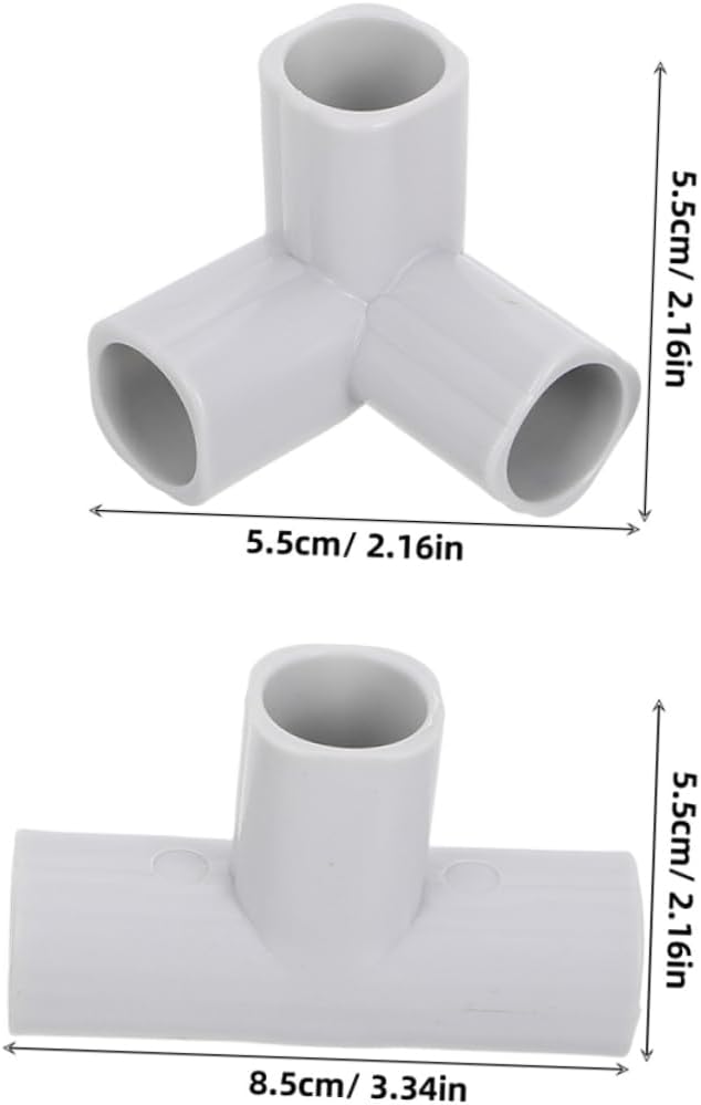 GARVALON 8Pcs Playpen T Connectors Replacement Parts for Indoor Safety Playpens Joints for Gates and Fences Easy Tool Installation Flexible Playpen