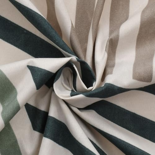 Image of Florida Beige Geometric Triangle Printed Single Bedsheet with 1 Pillow Cover, 150 TC Polycotton Bed Sheet (160 x 228 cm)