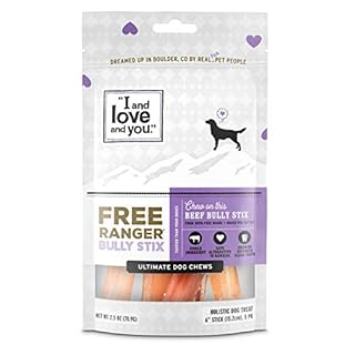 UPC 818336010019 product image for I and love and you Free Ranger Natural Grain Free Bully Stix - 100% Beef Pizzle, | upcitemdb.com
