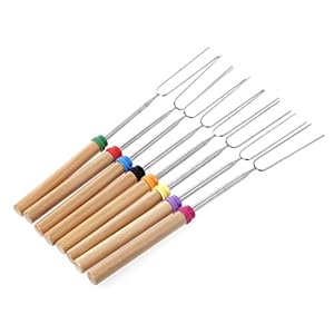 BIlinl Roestvrij staal BBQ Marshmallow Roosteren Sticks Uitbreiding Roaster Telescoping
