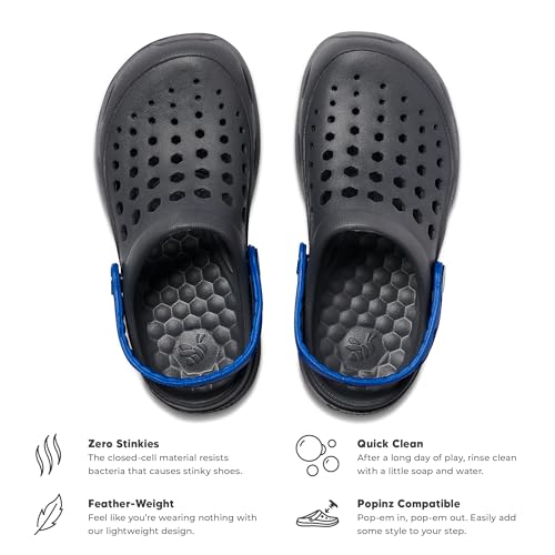 Joybees Active Clog Kids Charcoal/Sport Blue — view 4