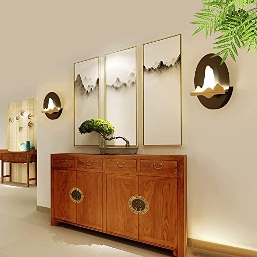 Apliques LED redondos con diseño sofisticado para decoración de paredes de salón 7