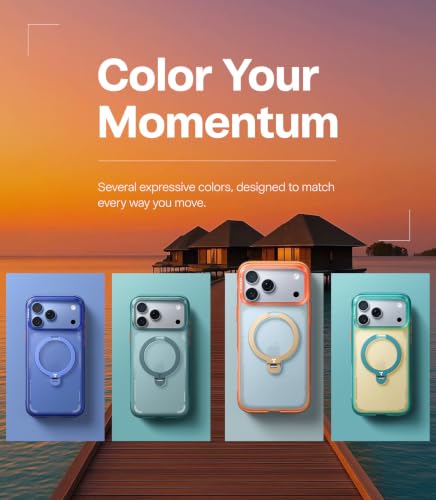 TORRAS Q3 Air for iPhone 18 Pro Max Case, 360 Magnetic Stand-Coral Breeze - image 9