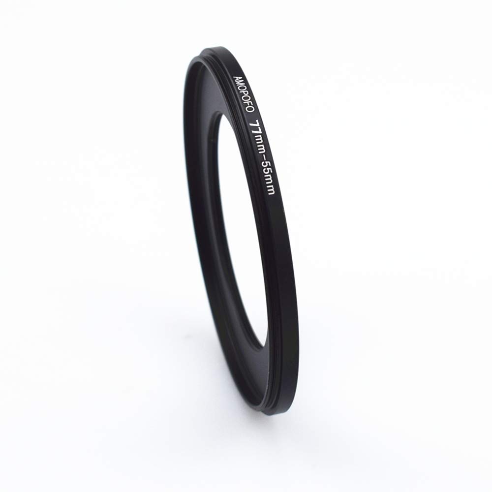 77mm to 55mm /77mm-55mm Step-Down Ring Filter Adapter for All Brands UV,ND,CPL,Metal Step-Down Ring Adapter