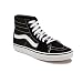 Vans Unisex Sk8-Hi Black/Black/White Skate Shoe 8 Men US / 9.5 Women US