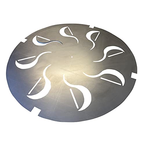 FireDial Baffle Plate Heat Management System for Charcoal BBQ and Barbecue Smokers, UDS, WSM, Kettle (For 26 in. Kettle)