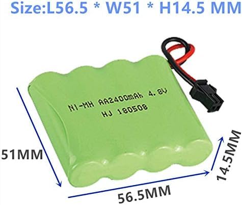 Image of 2PCS 4.8V 2800mAh AA Rechargeable Battery with SM-2P Plug and USB Charging Line for SY-E511 RC Excavator Truck Engineering Car E562 TD141 RC Toy