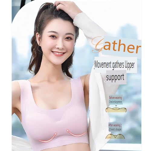 3pcs Belovejewe Bra,Japanese Style Seamless Bra,No Wire Push up Bra，Women's Full Cup Yoga Tank Bra2