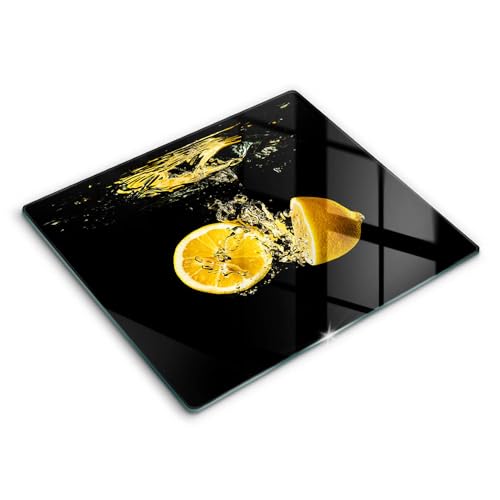 Planche à découper robuste Wallfluent Cuisson Résistance 60x52cm décor agrume vitaminé