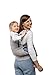 Boba X Baby Carrier - Newborn to Toddler Adjustable, 2-in-1 Convertible Front and Backpack Carrier 7 to 45 lbs, Ergonomic Baby Carrier with Crossable Straps (Grey)