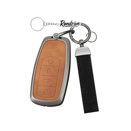 Funda para llave de coche DR6 DR5.0 DR4.0 y Chery Tiggo 9 llavero cuero 4 botones