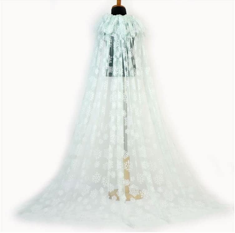 Miniatura 2 de Aslana Capa extra larga de tul de princesa, capa brillante con purpurina para niñas pequeñas y grandes, disfraz de cosplay