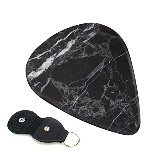 FUCVNPZ Lot de 6 médiators en celluloïd, texture marbre noir et blanc, pour guitares acoustiques, électriques, basses ou… - Les Beatles, Paul McCartney, John Lennon, RIngo Starr, George Harrison FUCVNPZ Lot de 6 médiators en celluloïd, texture marbre noir et blanc, pour guitares acoustiques, électriques, basses ou…