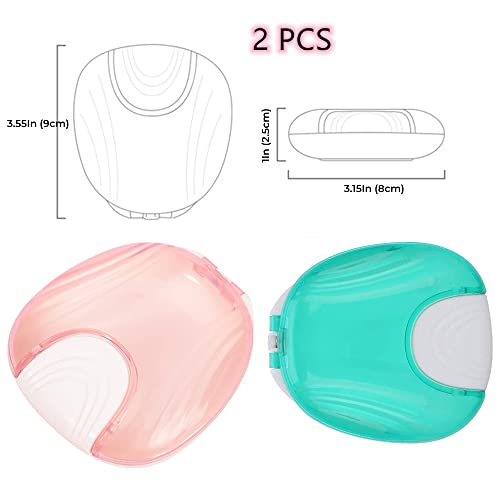 Huaangmaox Retainer Case Portable Denture Case Orthodontic Dental Retainer Box False Teeth Storage Container Mouthguard Container Box Easy To Travel #TOP6