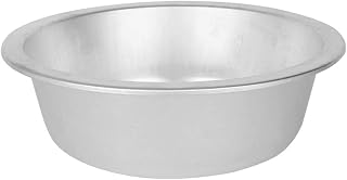 Alipis Aluminum Wash Basin Large Metal Mixing Nesting Bowl Round Dish Pan Wash Tub for Meal Prep Salad Fruit Vegetables 26cm