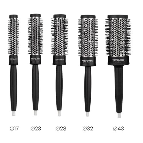 Termix Cepillos Termix Profesional, Cepillo Pelo, Cepillo Redondo Pelo Profesional, Secado Rápido, Fibras Ionizadas Alto Rendimiento, Cepillo Alisador, Cepillo Pelo Antirotura (Pack) - imagen 2