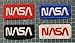 NASA Logo Iron on Patches - 4