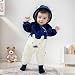 WYTbaby Baby Overall Winter Schneeanzug Baby Flanell Wärmer Winter Overalls Jumpsuit für Jungen Mädchen 0-3 Monate