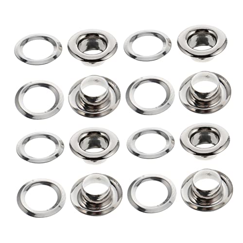 PRETYZOOM 100pcs Large Eyelet Drapery Rings Set for DIY Brass Grommets Kit Sliding Rings for Curtains