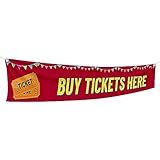 Tickets Large Banners and Signs for Outdoor by Mavis Printing-Polyester Banner with 4 Holes for Easy Hang Indoor & Outdoor|6x1 Feet HD Print Sign to Promote Events| Made in USA