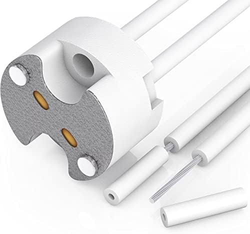 10 Pack G4 Light Socket, MR16 Socket, Letaclanic LED Halogen Lamp Ceramic Wire Connector Base Socket Adapter G4 MR16 MR11 GU5.3 GU6.35 Socket (Pack of 10)
