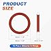 HARFINGTON 10pcs Silicone O-Ring 36mm OD 30mm ID 3mm Width Metric Sealing Gasket Plumbing VMQ Seal O-Ring Washer for Pressure Washer Air Gas Connections Auto Repair, Red