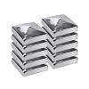 h2i Paaldoppen van roestvrij staal, 10 stuks, 111 x 11 mm, afdekkappen voor hekpalen en houten palen, afdekking van…
