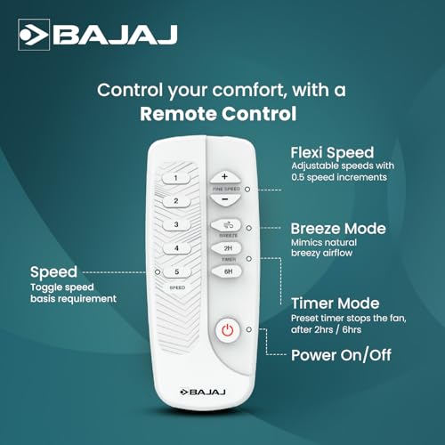 Image of Bajaj Classico Sleek 5S 1200MM(48) BLDC Ceiling Fan with Remote|BEE 5 Star Rated Energy Efficient|Saves upto 57% on electricity bills|Sleek Compact Design|High Air Delivery|2Yr Warranty|Red Walnut