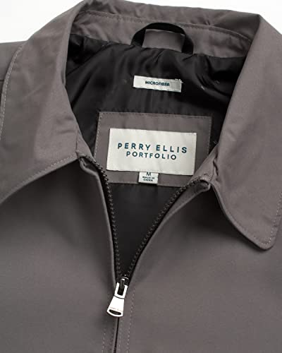 Image of Perry Ellis Mens Golf Windbreaker Jacket - Soft Microfiber Water Resistant Zip Up Casual Windbreaker Jackets for Men