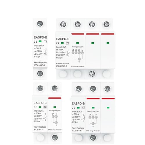 Parafoudre AC 385V 2P SPD protection modulaire tableau électrique