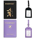 【Hochwertige Materialien】Passport cover Hergestellt aus hochwertigem PU-Leder mit weichem Material und klarer Struktur, selbsteinfädelnd mit Standardstichen,Weich und schlank, extrem haltbar für langen und wiederholten Gebrauch!