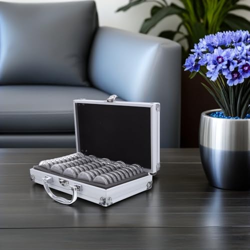 Estuche para monedas contra arañazos: organizador minkissy con 50 compartimentos ajustables 7