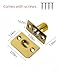 Luvilly 2 Pack Gold Ball Catch Door Hardware,Brass Top Door Ball Catch,Ideal Closet Door Ball Catch Hardware.