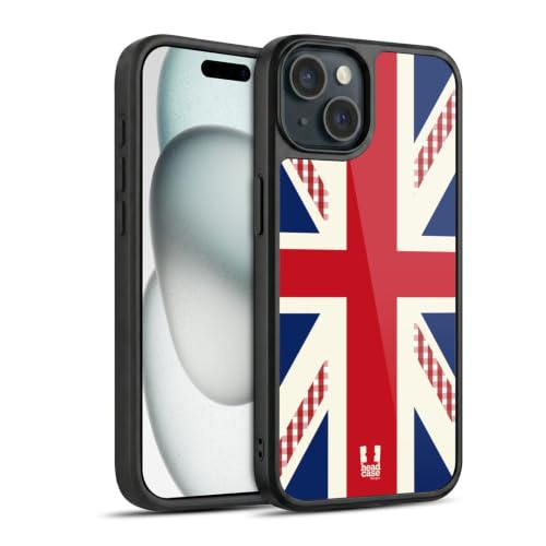 Coque en Gel renforcée iPhone 15 motif Union Jack premium