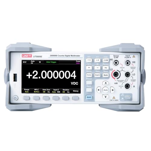 Image of UNI-T UT8806E 6.5 Digit Performance-Series Benchtop Digital Multimeter 1,999,999 Counts Auto-Ranging TRMS Dual Display 4.3 inch Touchscreen 0.0035% Accuracy