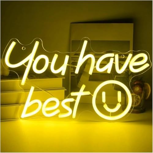 Decor Neon Sign "You Have for Best Smile" Light for Restaurant Party Wall Lighting Decoration 19.5×42cm image 5