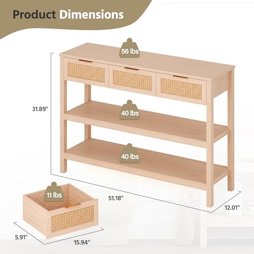 image for LAUSAINT HOME Narrow Console Table, 51