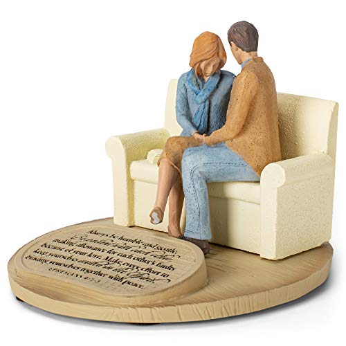 Lighthouse Christian Products Praying Husband Wife United In The Spirit 6 X 4.5 Cast Stone Sculpture #TOP1