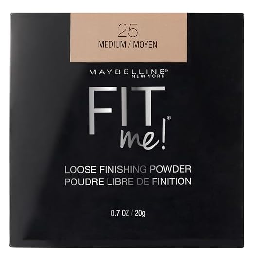 Maybelline Fit Me Loose Setting Powder, Face Powder and Finishing Makeup, Medium, 1 Count