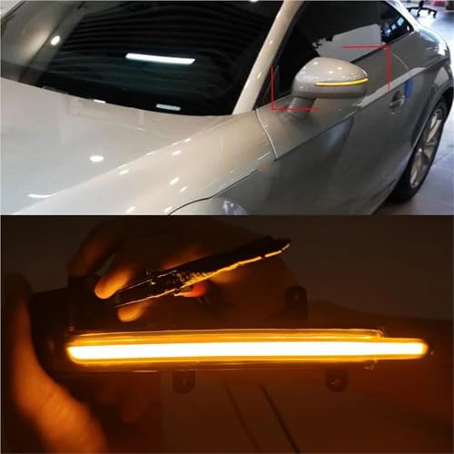 Intermitentes dinámicos LED espejo retrovisor lateral para TT Mk2 TTS R8 4