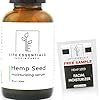 Life Essentials Hemp Seed Oil for Skin Care – 1 Fl Oz- Moisturizer and Facial Serum with Pure Hemp Seed Oil- Reduce Fine…