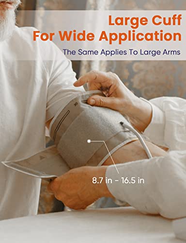 Aile X5 Blood Pressure Monitor,Aile Blood Pressure Machine Upper Arm Large Cuff(8.7"-16.5"Adjustable),Automatic High Blood Pressure Cuff thumb #3