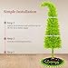 6FT Grinchs Christmas Tree with Flexible Branches - Whimsical Design Perfect for Yard, Includes Sturdy Stand for Outdoor & Indoor Use