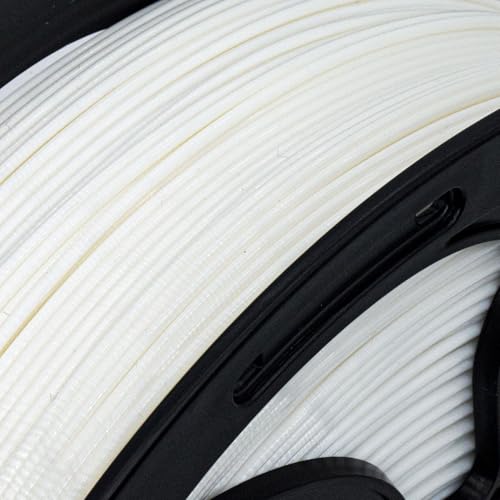 Image of White PLA Basic 1.75mm 1kg Spool 600mm /s High Speed 3D Printer Filament FDM | Beginner friendly Low warping No tangle Smooth finish Neatly wound Fast 1kg spool 2.2lbs AMS compatible for Bambu Ender