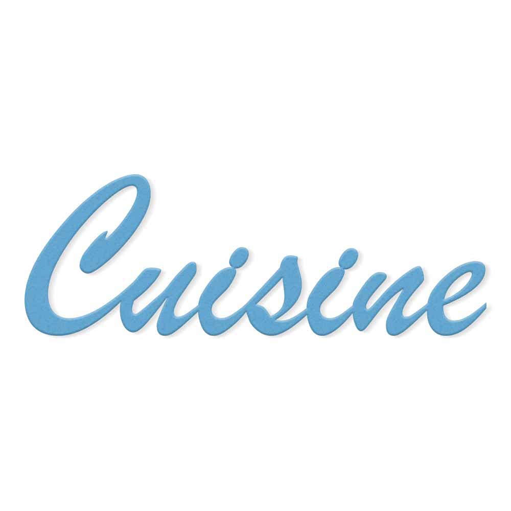 Declea Decorazione Murale in Legno frase Cuisine - Decorazione da appendere alla parete per cucina salotto camera da letto - Complemento di arredo per decorazione casa feste eventi