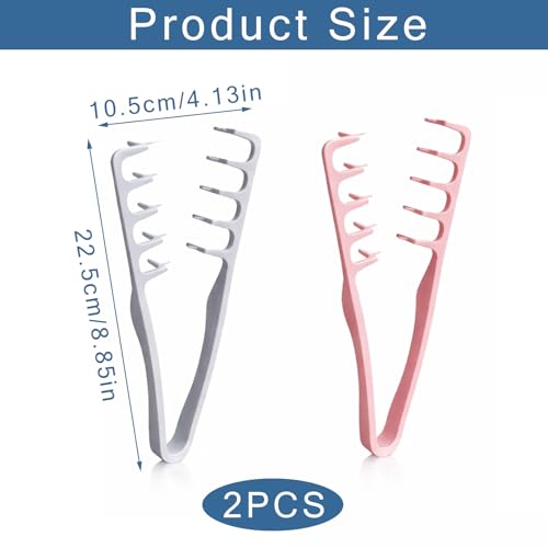Peine de Textura Pack x2, Peine Anti-frizz Gris y Rojo miniatura 2